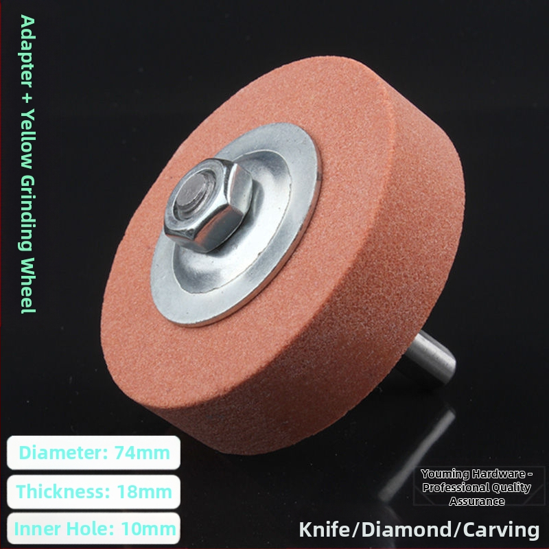 Αξεσουάρ ακονίσματος μαχαιριών για χειροκίνητο και ηλεκτρικό τρυπάνι • δίσκος λείανσης από ανοξείδωτο ατσάλι • λίθος γυαλίσματος • κυκλικός δίσκος λείανσης