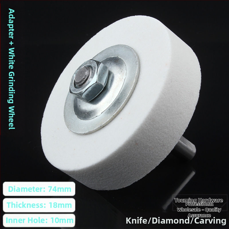 Αξεσουάρ ακονίσματος μαχαιριών για χειροκίνητο και ηλεκτρικό τρυπάνι • δίσκος λείανσης από ανοξείδωτο ατσάλι • λίθος γυαλίσματος • κυκλικός δίσκος λείανσης