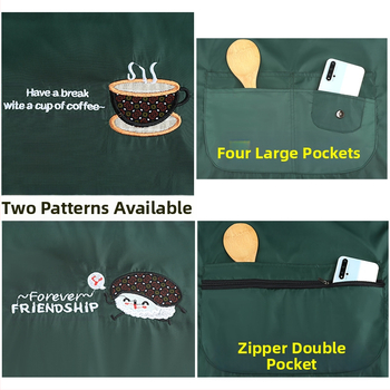 Manda Meng ποδιά χωρίς μανίκια, κορεατικό στυλ, αδιάβροχη, για οικιακή κουζίνα