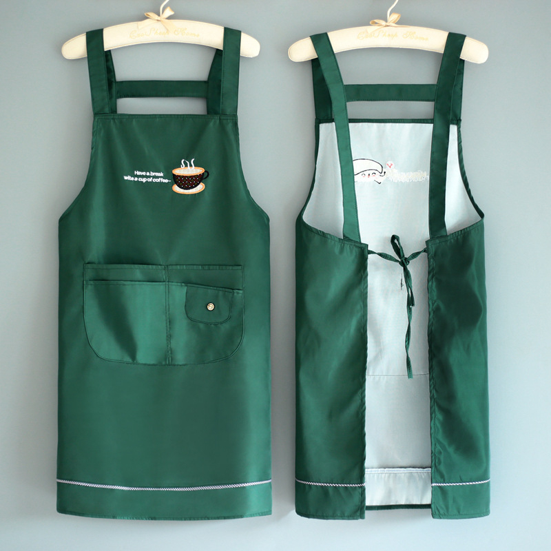 Manda Meng bez piedurknēm priekšauts, Korejiešu stila, ūdensizturīgs, mājas virtuvei