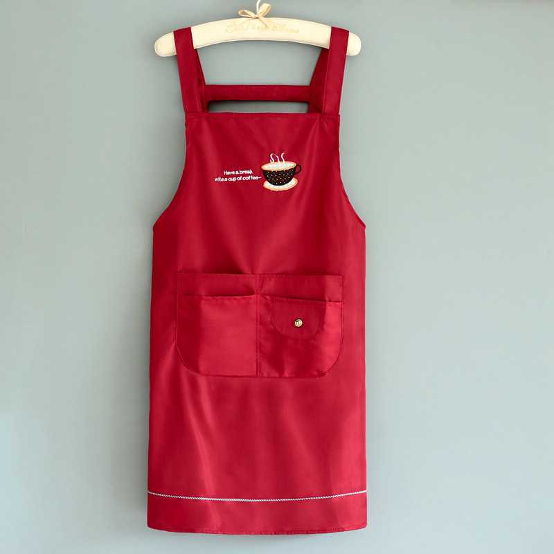 Manda Meng bez piedurknēm priekšauts, Korejiešu stila, ūdensizturīgs, mājas virtuvei