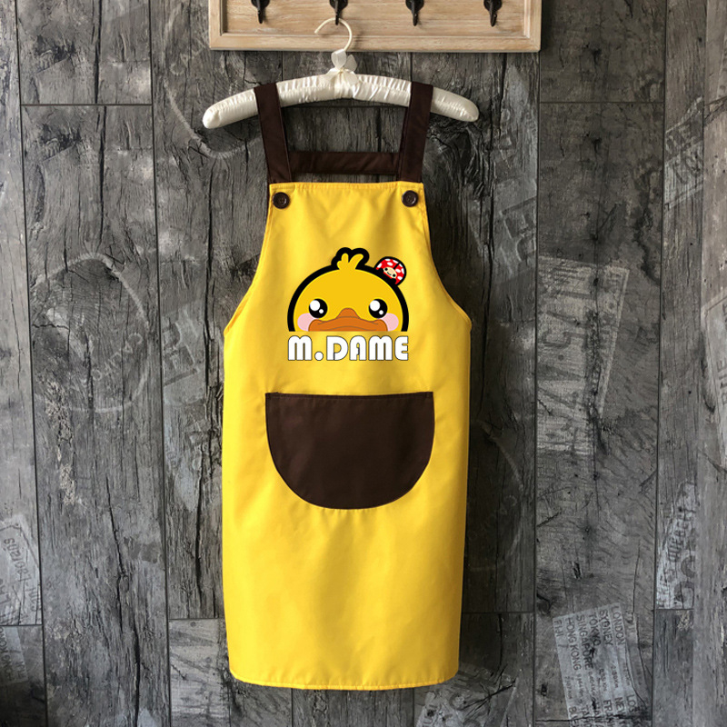 Manda Meng bez piedurknēm priekšauts, Korejiešu stila, ūdensizturīgs, mājas virtuvei