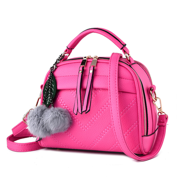 Sugar Heart Princess κορεατικού στυλ PU τσάντα ώμου, τετράγωνο Shell-Type σχήμα, φερμουάρ