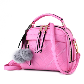 Sugar Heart Princess κορεατικού στυλ PU τσάντα ώμου, τετράγωνο Shell-Type σχήμα, φερμουάρ