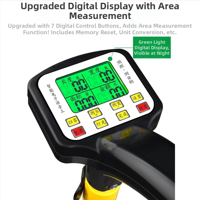 Измервателно колело за измерване на разстояния — ръчно задвижване, ролков тип, механичен цифров дисплей, за външни инженерни измервания