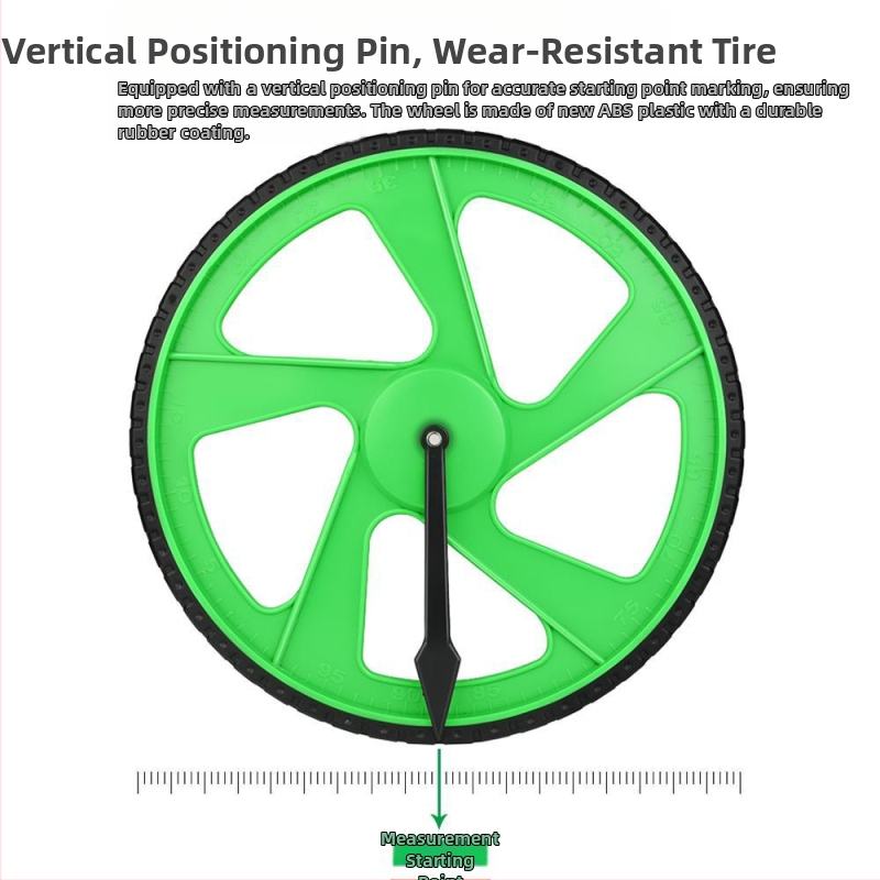 Измервателно колело за измерване на разстояния — ръчно задвижване, ролков тип, механичен цифров дисплей, за външни инженерни измервания