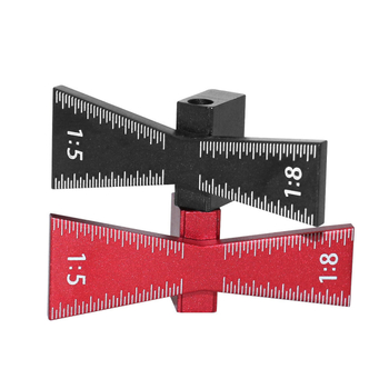 Dovetail πρότυπο σήμανσης από κράμα αλουμινίου, κλίμακες 1:5 και 1:8, ξύλινος μετρητής με οδηγό εργαλείου