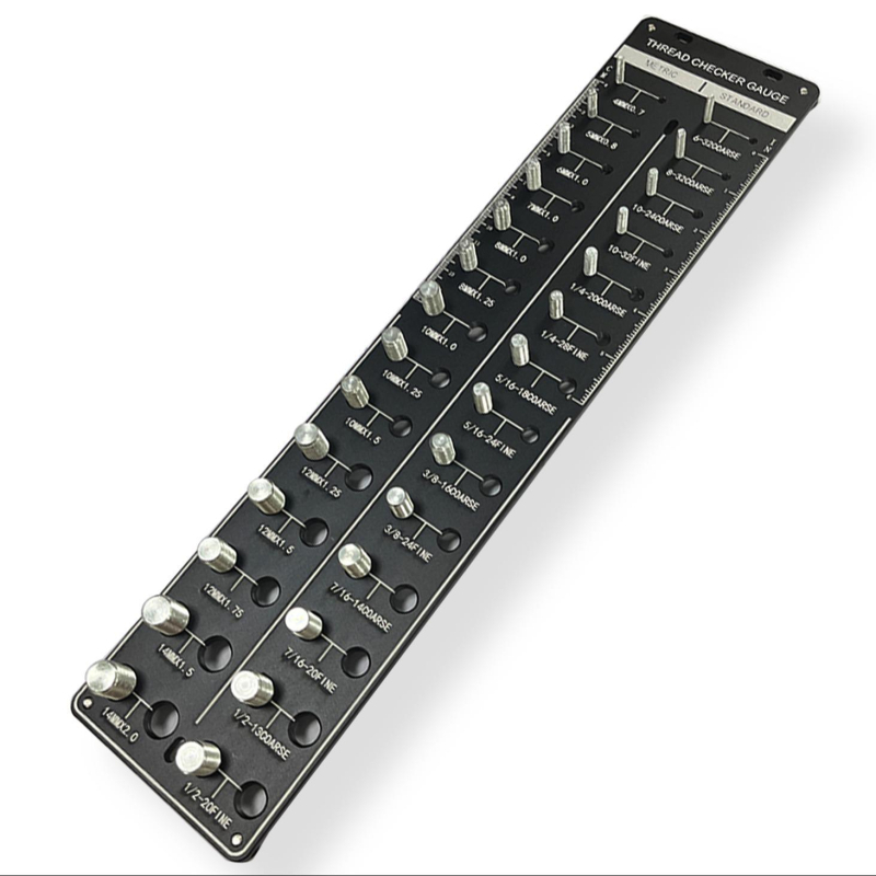 Ο τομέας με τεχνικές προδιαγραφές φαίνεται κενός. Μπορώ να δημιουργήσω τίτλους χρησιμοποιώντας τους βασικούς όρους από την αγγλική μετάφραση: «thread checker/μετρητής ινών» για βίδες, παξιμάδια και βίδες. Για ακριβείς 3–5 παραμέτρους χρειάζονται συγκεκριμέ