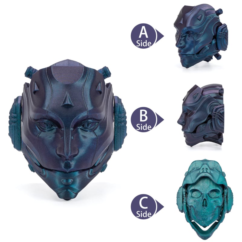 Toksen 3D PLA νήμα – σειρά Chameleon Magic, εμφάνιση που αλλάζει ανάλογα με το φως, κυκλικη διατομή