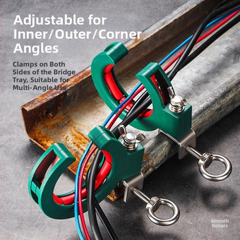 Τροχαλία διέλευσης καλωδίων για οροφική καλωδίωση σε κανάλι καλωδίων – εργαλείο εγκατάστασης χαμηλής τάσης