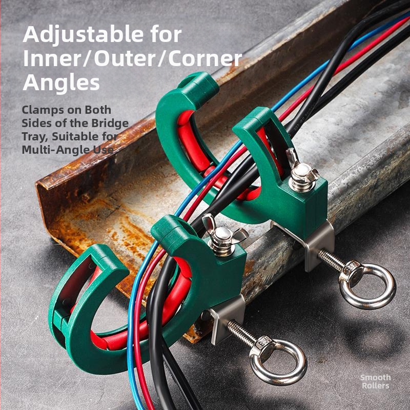 Ролка за прокарване през кабелен държач в таванната кабелна система – инструмент за слаботоково окабеляване