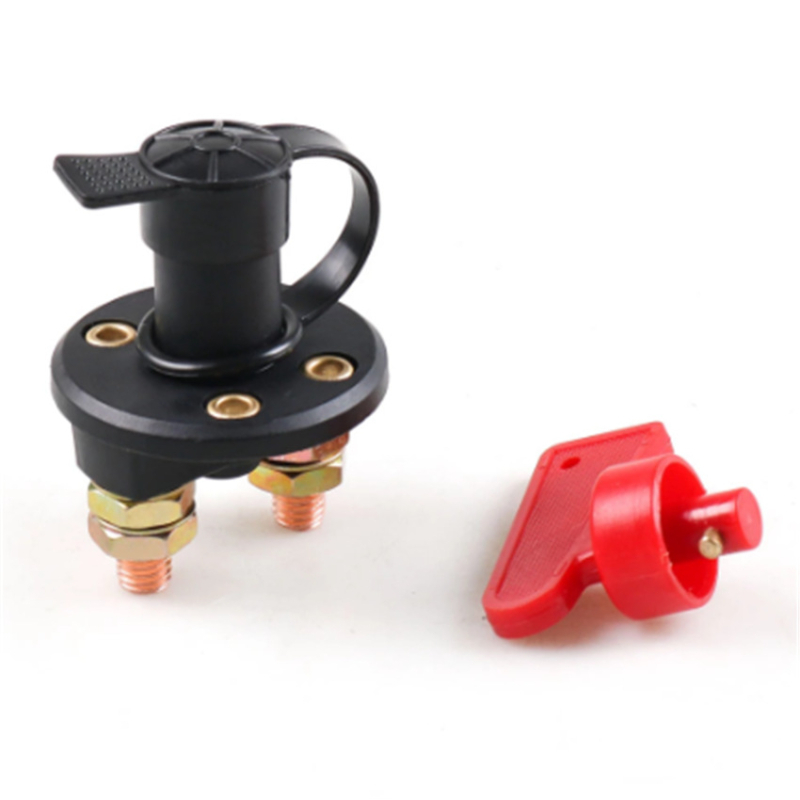 HH 12V-24V автомобилен главен превключвател с антиутечки дизайн, ръкохватков тип, двойна колона за изключване на захранването