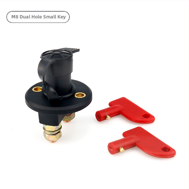 HH 12V-24V автомобилен главен превключвател с антиутечки дизайн, ръкохватков тип, двойна колона за изключване на захранването