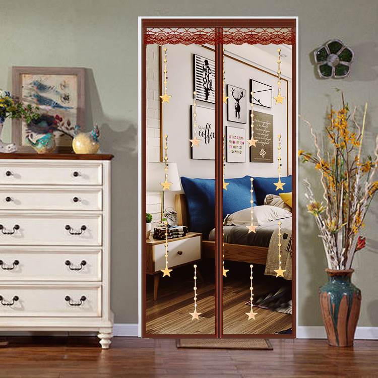 Μαγνητική πόρτα οθόνης | κουρτίνα πόρτας για υπνοδωμάτιο, μοντέρνα απλότητα, περιεκτικότητα υφάσματος 99%