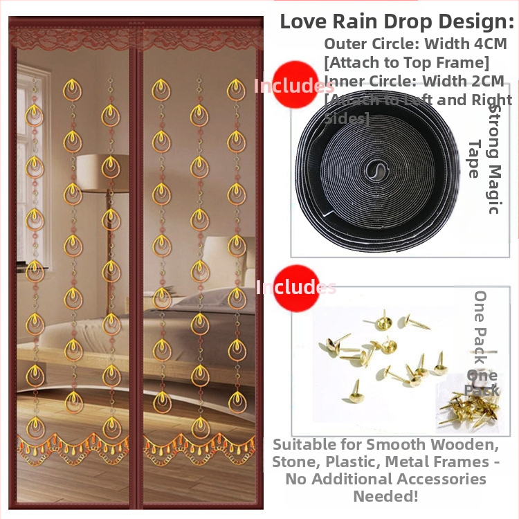 Μαγνητική πόρτα οθόνης | κουρτίνα πόρτας για υπνοδωμάτιο, μοντέρνα απλότητα, περιεκτικότητα υφάσματος 99%