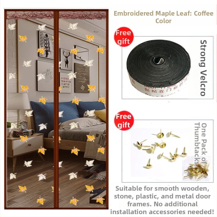 Μαγνητική πόρτα οθόνης | κουρτίνα πόρτας για υπνοδωμάτιο, μοντέρνα απλότητα, περιεκτικότητα υφάσματος 99%