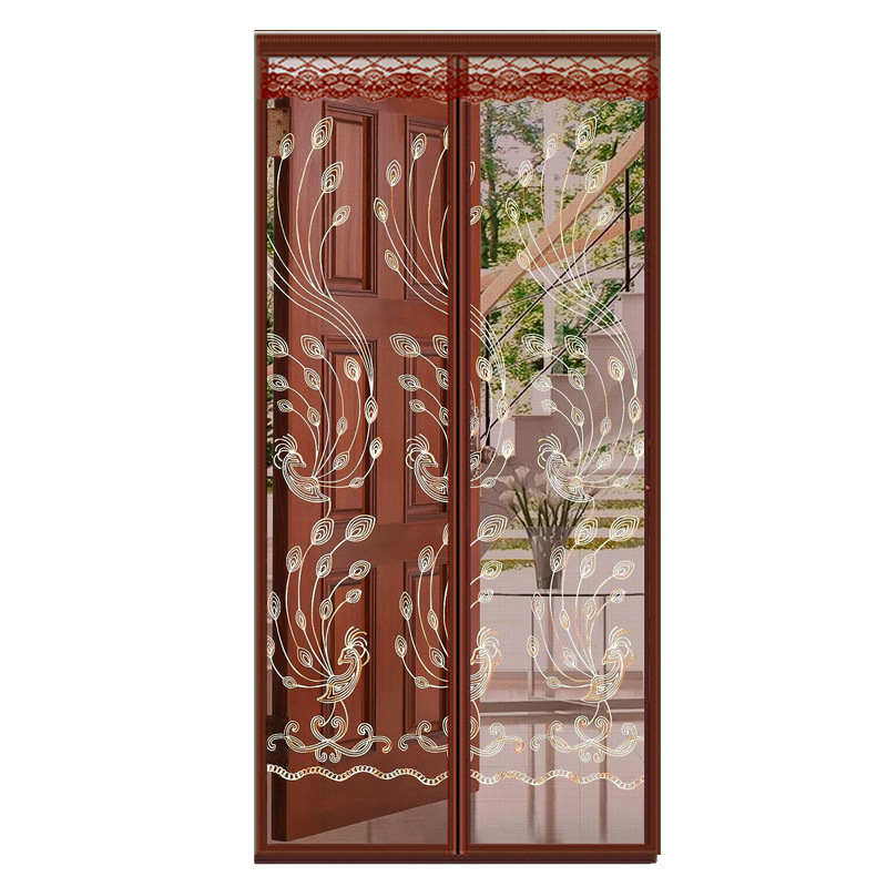 Μαγνητική πόρτα οθόνης | κουρτίνα πόρτας για υπνοδωμάτιο, μοντέρνα απλότητα, περιεκτικότητα υφάσματος 99%