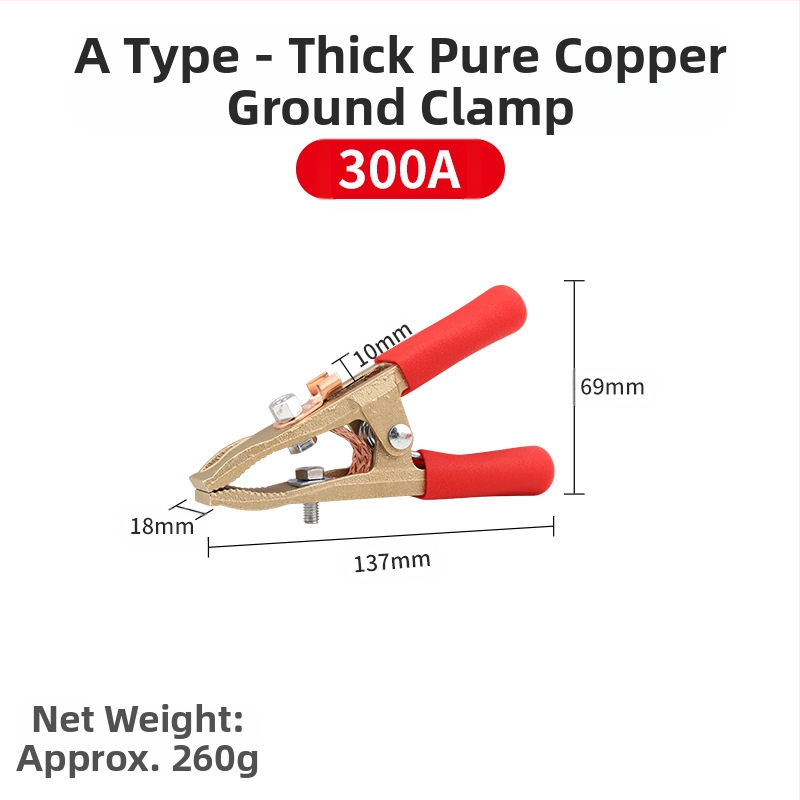 Κλιπ γείωσης συγκόλλησης Α-σχήματος από καθαρό χαλκό, 300-800 A, Handsome power