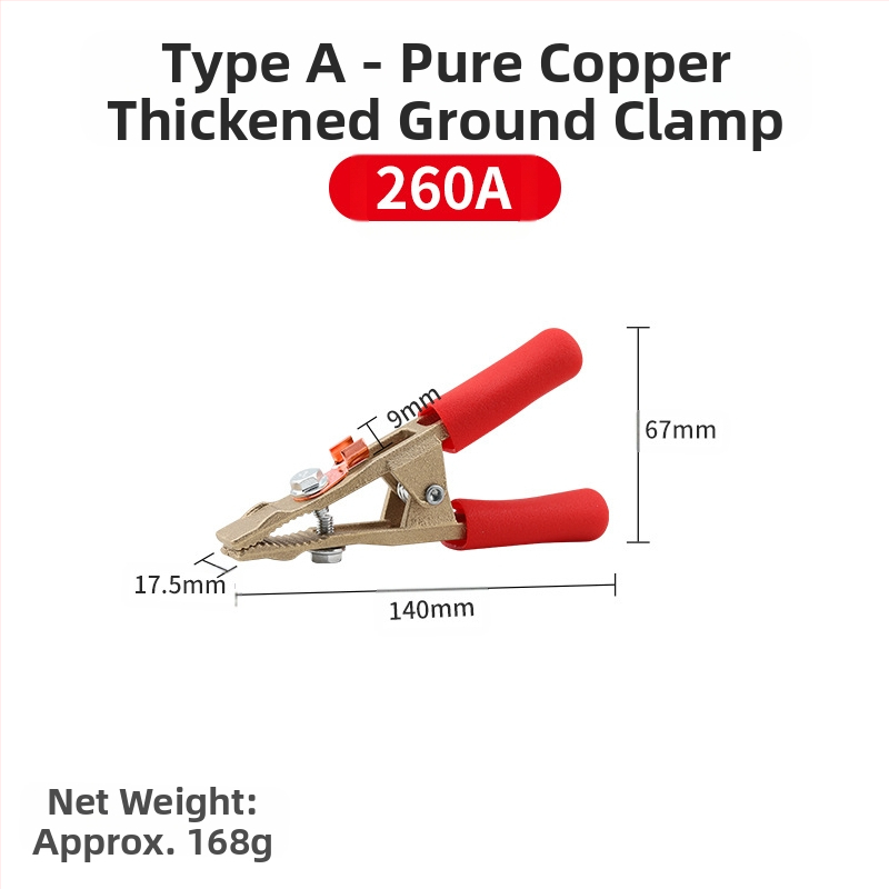 Κλιπ γείωσης συγκόλλησης Α-σχήματος από καθαρό χαλκό, 300-800 A, Handsome power