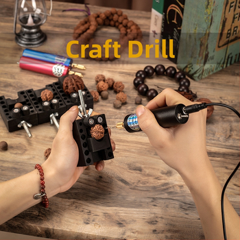 Shouli Μίνι ηλεκτρικό εργαλείο διάτρησης με τροφοδοσία USB για DIY γυάλισμα ρητίνης και τρύπημα καρυδιών