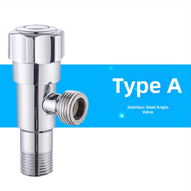 Латунен ъглов клапан, стенен монтаж, модел 8289, работно налягане 1,6 MPa, вътрешен диаметър 14 мм