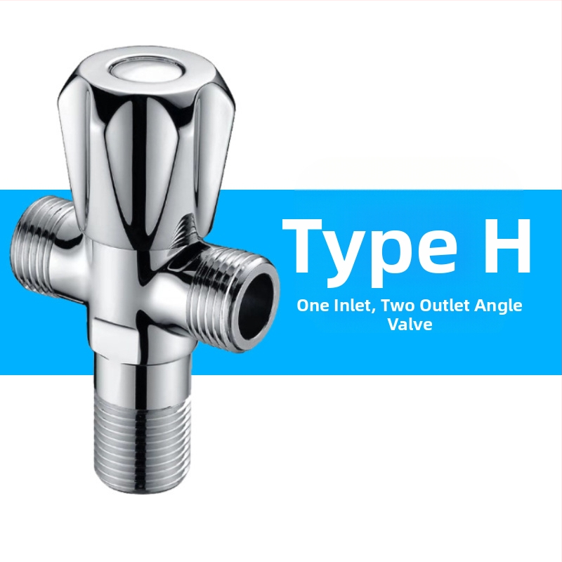 Латунен ъглов клапан, стенен монтаж, модел 8289, работно налягане 1,6 MPa, вътрешен диаметър 14 мм