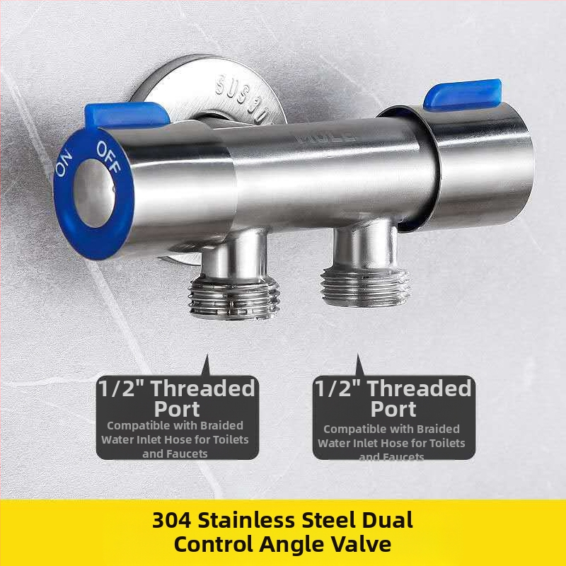 Латунен ъглов клапан, стенен монтаж, модел 8289, работно налягане 1,6 MPa, вътрешен диаметър 14 мм