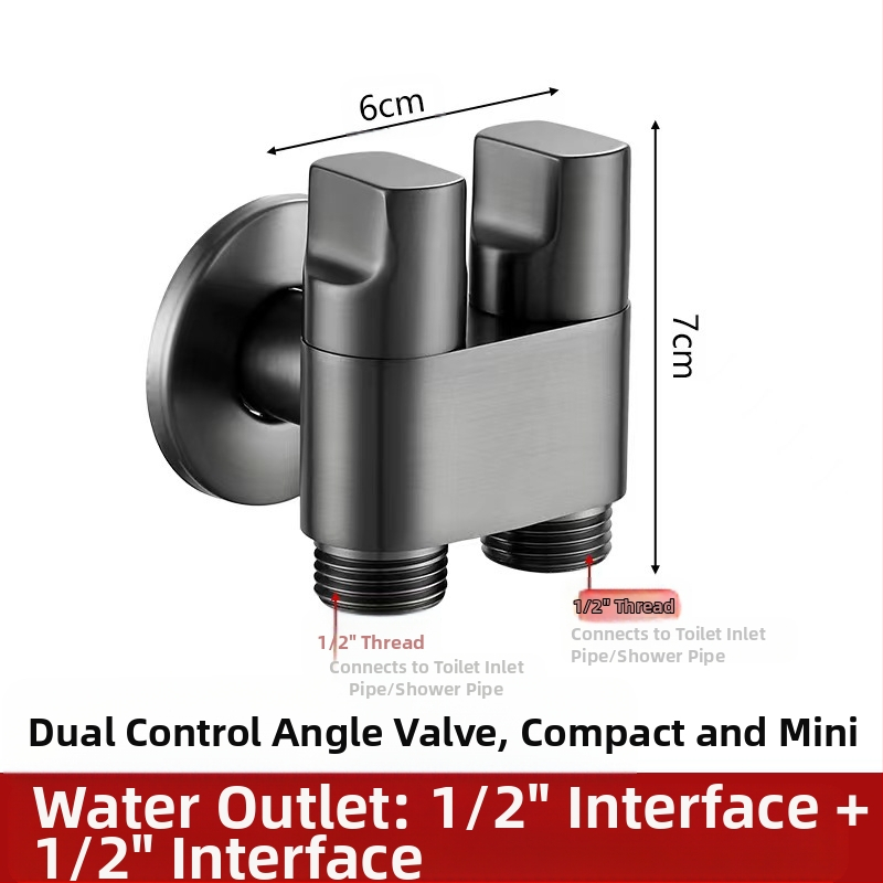 Латунен ъглов клапан, стенен монтаж, модел 8289, работно налягане 1,6 MPa, вътрешен диаметър 14 мм