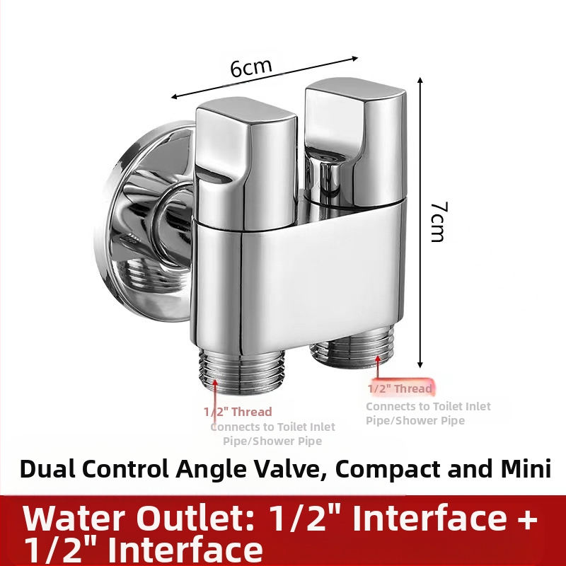 Латунен ъглов клапан, стенен монтаж, модел 8289, работно налягане 1,6 MPa, вътрешен диаметър 14 мм