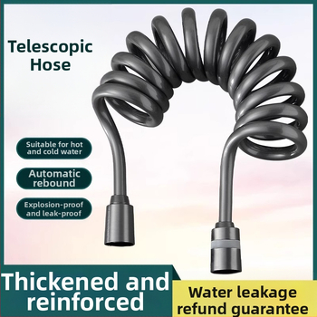 Ντους σωλήνας PU υψηλής πίεσης με τηλεσκοπικό σωλήνα, κατασκευή από χαλκό+PU, συνδέσεις με νήματα, μοντέλο 4, ονομασική πίεση κανονική