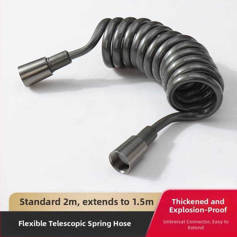 Ντους σωλήνας PU υψηλής πίεσης με τηλεσκοπικό σωλήνα, κατασκευή από χαλκό+PU, συνδέσεις με νήματα, μοντέλο 4, ονομασική πίεση κανονική