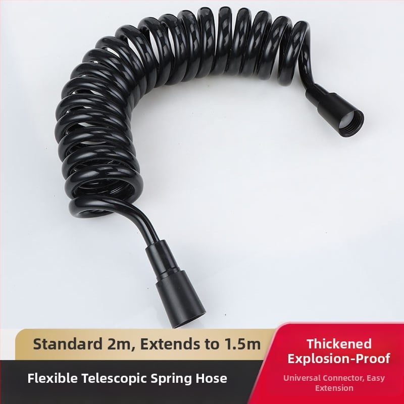 Ντους σωλήνας PU υψηλής πίεσης με τηλεσκοπικό σωλήνα, κατασκευή από χαλκό+PU, συνδέσεις με νήματα, μοντέλο 4, ονομασική πίεση κανονική