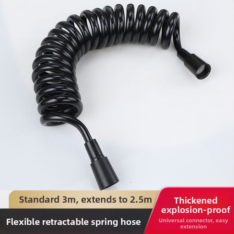 Ντους σωλήνας PU υψηλής πίεσης με τηλεσκοπικό σωλήνα, κατασκευή από χαλκό+PU, συνδέσεις με νήματα, μοντέλο 4, ονομασική πίεση κανονική