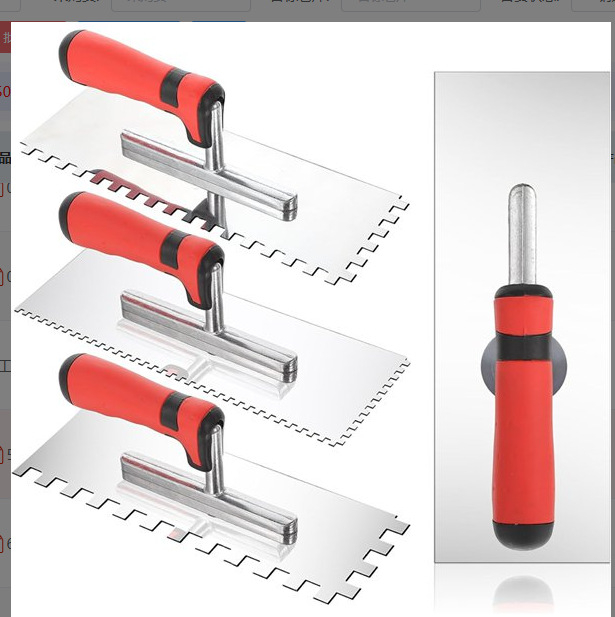Ανοξείδωτο χωρίς βίδες μαστιλοτριβείο με οδοντωτό σκραπ για οικοδομές και γύψο (Jiulong Tools; Μοντέλο: Οδοντωτό μαχαίρι; Υλικό: Ανοξείδωτο ατσάλι)