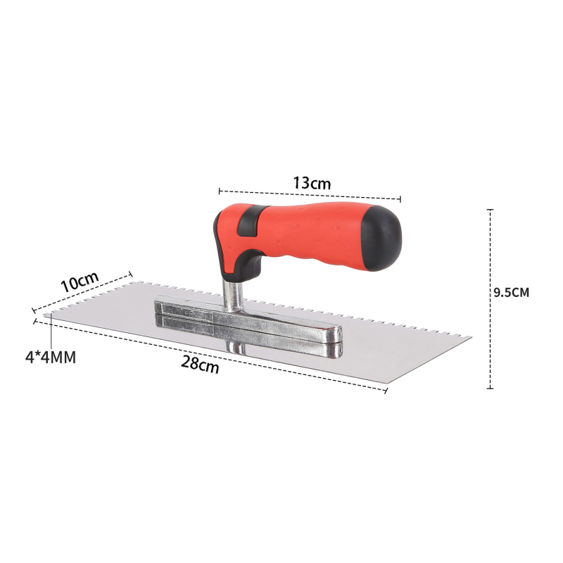Ανοξείδωτο χωρίς βίδες μαστιλοτριβείο με οδοντωτό σκραπ για οικοδομές και γύψο (Jiulong Tools; Μοντέλο: Οδοντωτό μαχαίρι; Υλικό: Ανοξείδωτο ατσάλι)