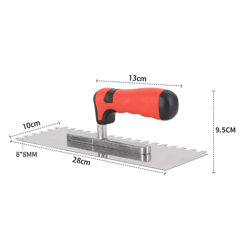Ανοξείδωτο χωρίς βίδες μαστιλοτριβείο με οδοντωτό σκραπ για οικοδομές και γύψο (Jiulong Tools; Μοντέλο: Οδοντωτό μαχαίρι; Υλικό: Ανοξείδωτο ατσάλι)