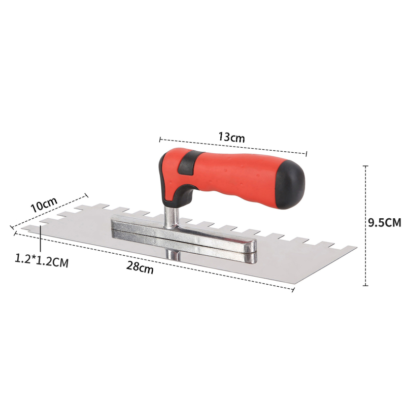 Ανοξείδωτο χωρίς βίδες μαστιλοτριβείο με οδοντωτό σκραπ για οικοδομές και γύψο (Jiulong Tools; Μοντέλο: Οδοντωτό μαχαίρι; Υλικό: Ανοξείδωτο ατσάλι)