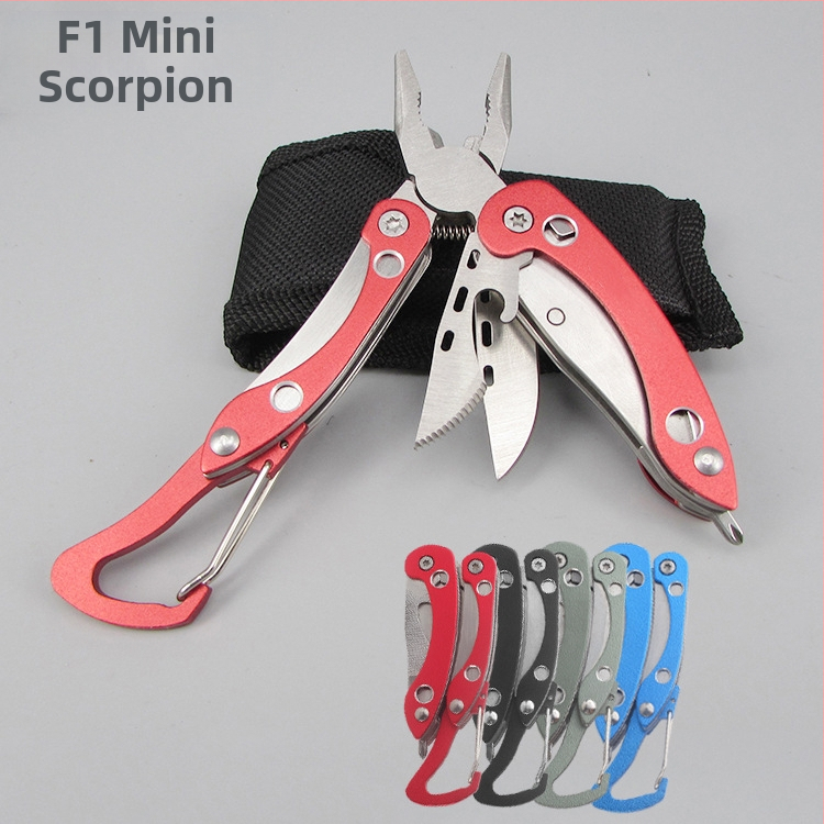 Συνδυασμένο εργαλείο πένσας-μαχαίρι με αναδιπλούμενο μύτο, λεπίδα 3,5 cm, κατάλληλο για κάμπινγκ