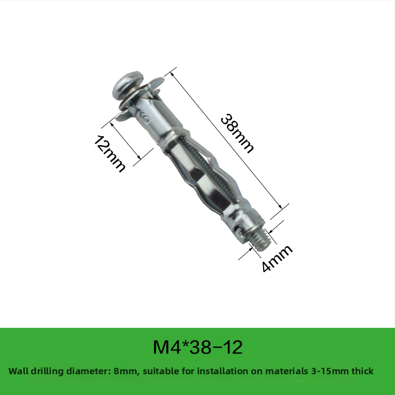 Ryder βύσμα εξάπλωσης για κούφια τούβλα και γυψοσανίδα (M4-M8)