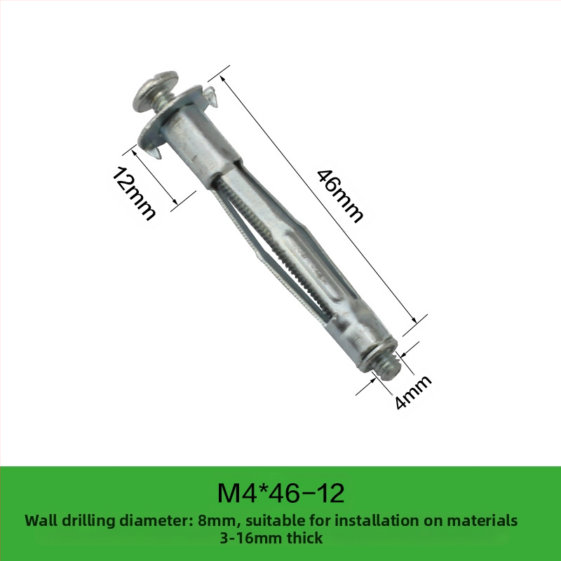 Ryder βύσμα εξάπλωσης για κούφια τούβλα και γυψοσανίδα (M4-M8)