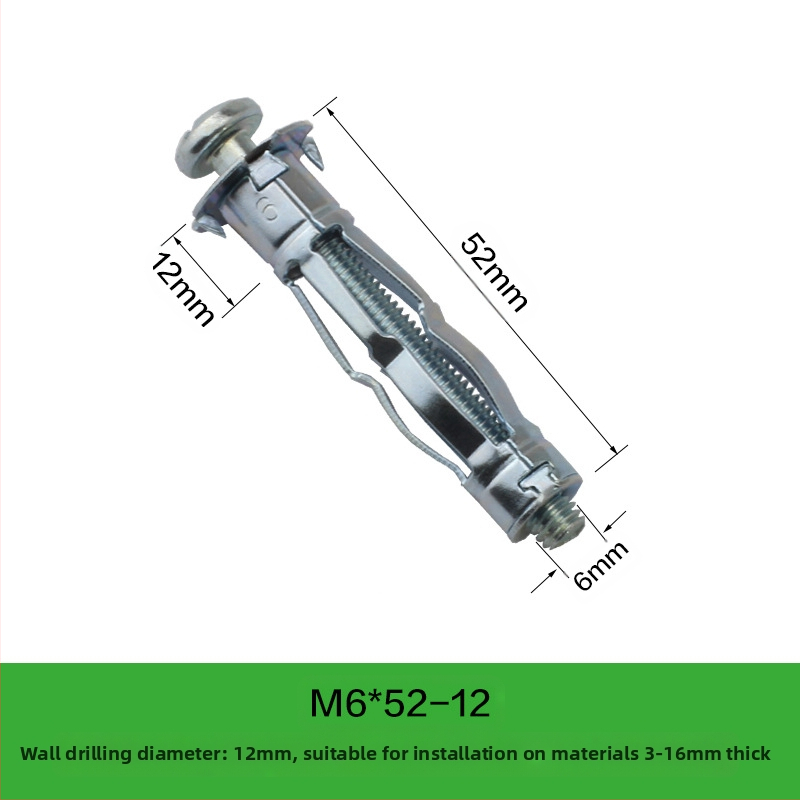 Ryder βύσμα εξάπλωσης για κούφια τούβλα και γυψοσανίδα (M4-M8)