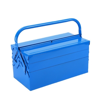 Εργαλειοθήκη με πτυσσόμενο σχέδιο, επεκτειόμενη μεταλλική εργαλειοθήκη, φορητή με διπλό χερούλι, χωρητικότητα 30 kg