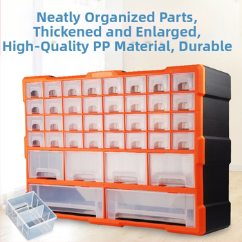 PP πλαστικό κιβώτιο αποθήκευσης εξαρτημάτων βιδών με διαχωριστικά συρταριών, ντουλάπι με συρτάρια за μικρά εξαρτήματα και αξεσουάρ επισκευής κινητών, διαμορφώσεις 8/16/38/64 διαμερισμάτων