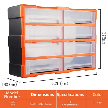 PP πλαστικό κιβώτιο αποθήκευσης εξαρτημάτων βιδών με διαχωριστικά συρταριών, ντουλάπι με συρτάρια за μικρά εξαρτήματα και αξεσουάρ επισκευής κινητών, διαμορφώσεις 8/16/38/64 διαμερισμάτων