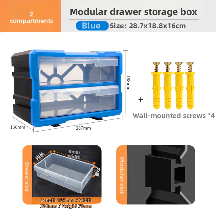 PP πλαστικό κιβώτιο αποθήκευσης εξαρτημάτων βιδών με διαχωριστικά συρταριών, ντουλάπι με συρτάρια за μικρά εξαρτήματα και αξεσουάρ επισκευής κινητών, διαμορφώσεις 8/16/38/64 διαμερισμάτων