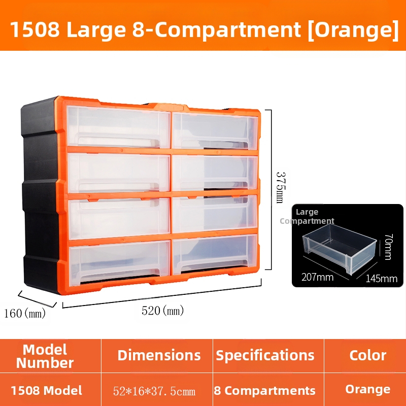PP πλαστικό κιβώτιο αποθήκευσης εξαρτημάτων βιδών με διαχωριστικά συρταριών, ντουλάπι με συρτάρια за μικρά εξαρτήματα και αξεσουάρ επισκευής κινητών, διαμορφώσεις 8/16/38/64 διαμερισμάτων