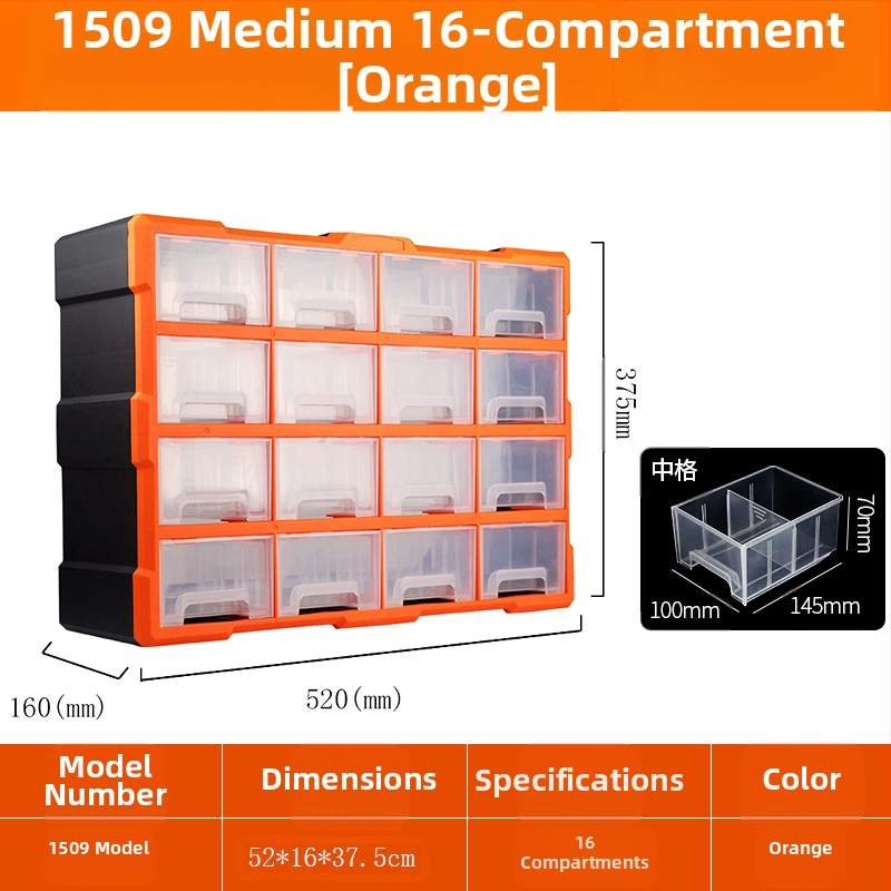 PP πλαστικό κιβώτιο αποθήκευσης εξαρτημάτων βιδών με διαχωριστικά συρταριών, ντουλάπι με συρτάρια за μικρά εξαρτήματα και αξεσουάρ επισκευής κινητών, διαμορφώσεις 8/16/38/64 διαμερισμάτων