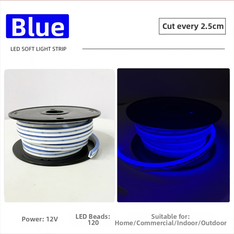 Ταινία LED με 2835 LED λαμπάκια, 120 LED/m, είσοδος 12V, αδιάβροχη