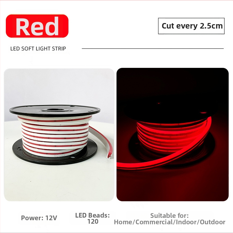 Ταινία LED με 2835 LED λαμπάκια, 120 LED/m, είσοδος 12V, αδιάβροχη