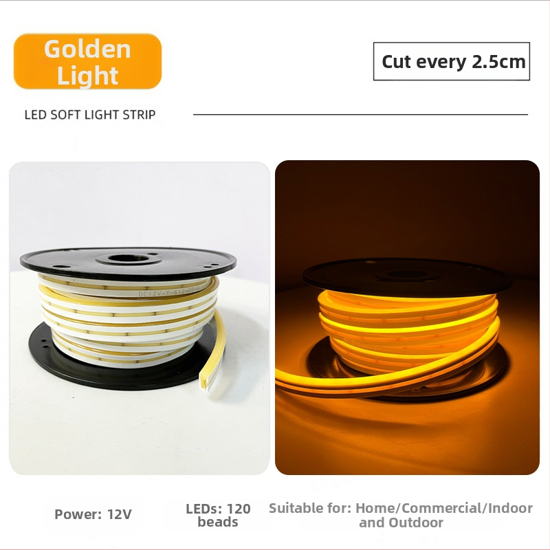 Ταινία LED με 2835 LED λαμπάκια, 120 LED/m, είσοδος 12V, αδιάβροχη